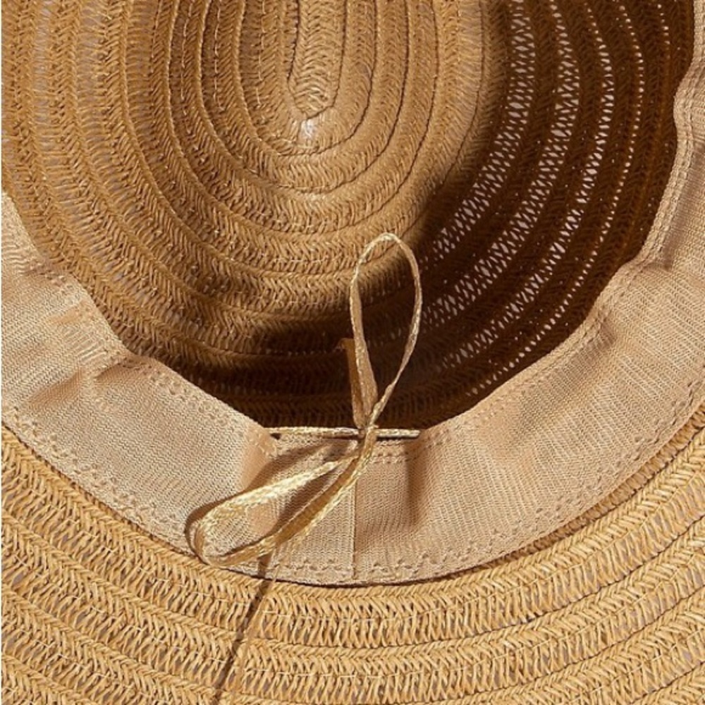 Fame Shell Beaded Wide Brim Straw Hat - Picture 5 of 6